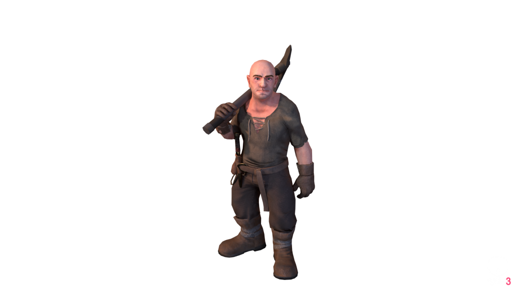 3D render of a dwarf