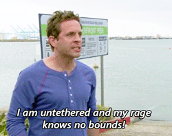 Dennis from It's Always Sunny screaming with rage