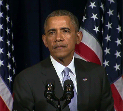 President Obama pulling annoyed expression