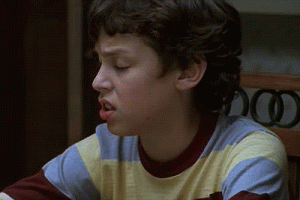 GIF of Sam from Freaks & Geeks rolling his eyes