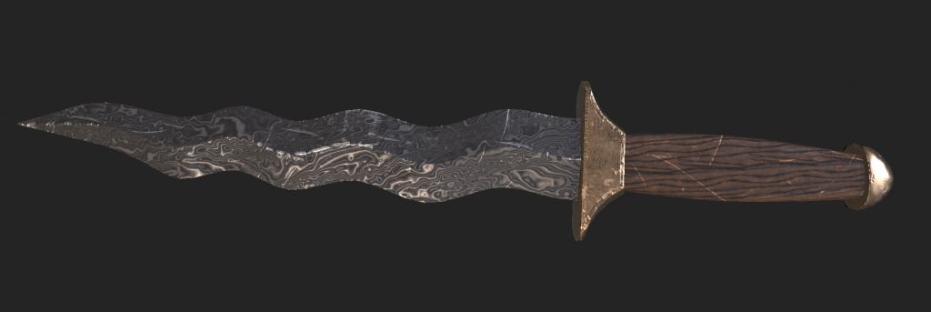 3D model of a keris dagger from Depths of Erendorn