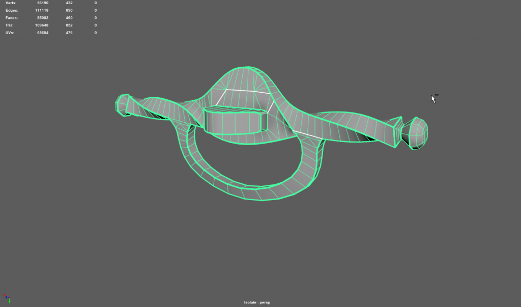 A twisted hilt of a sword 