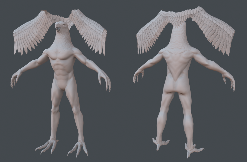 Baked sculpt of Parakaw from Depths of Erendorn