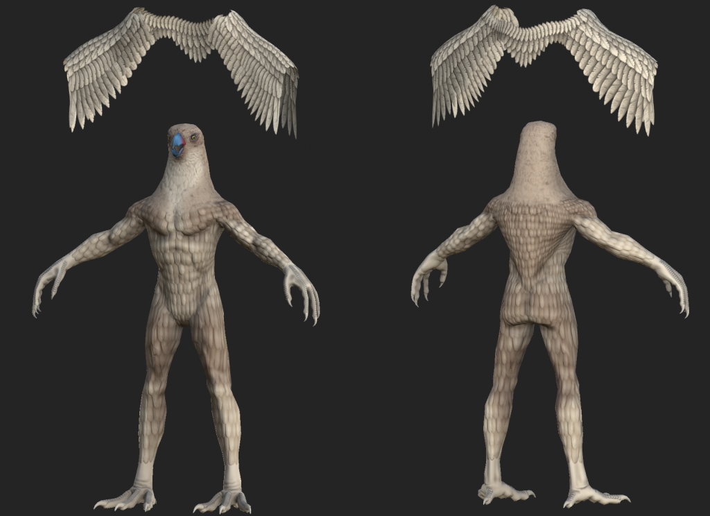 Textured model of Parakaw from Depths of Erendorn