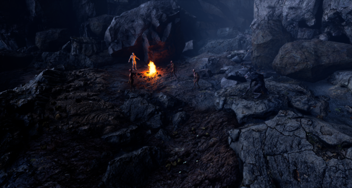 Cave dungeon test scene from Depths of Erendorn