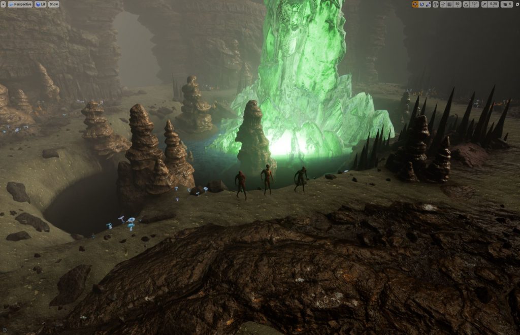 Environment test scene in UE4 