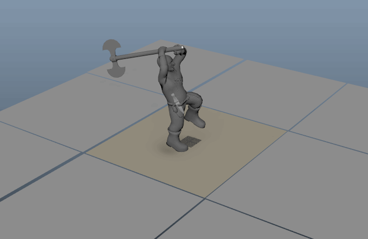 WIP animation for Shattering Blow from Depths of Erendorn