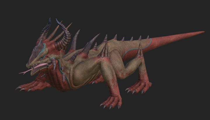 Texture model of Spiny Lizard from Depths of Erendorn