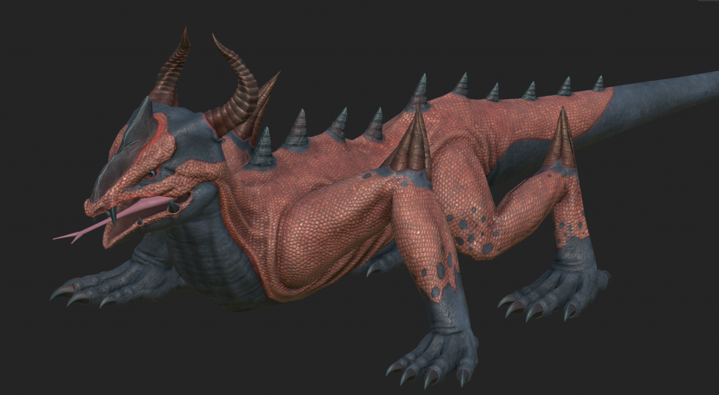 Texture model of Thorny Lizard from Depths of Erendorn
